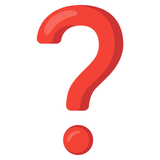 Red question mark