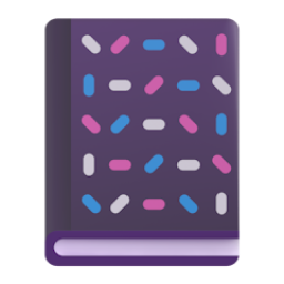 Notebook with decorative cover