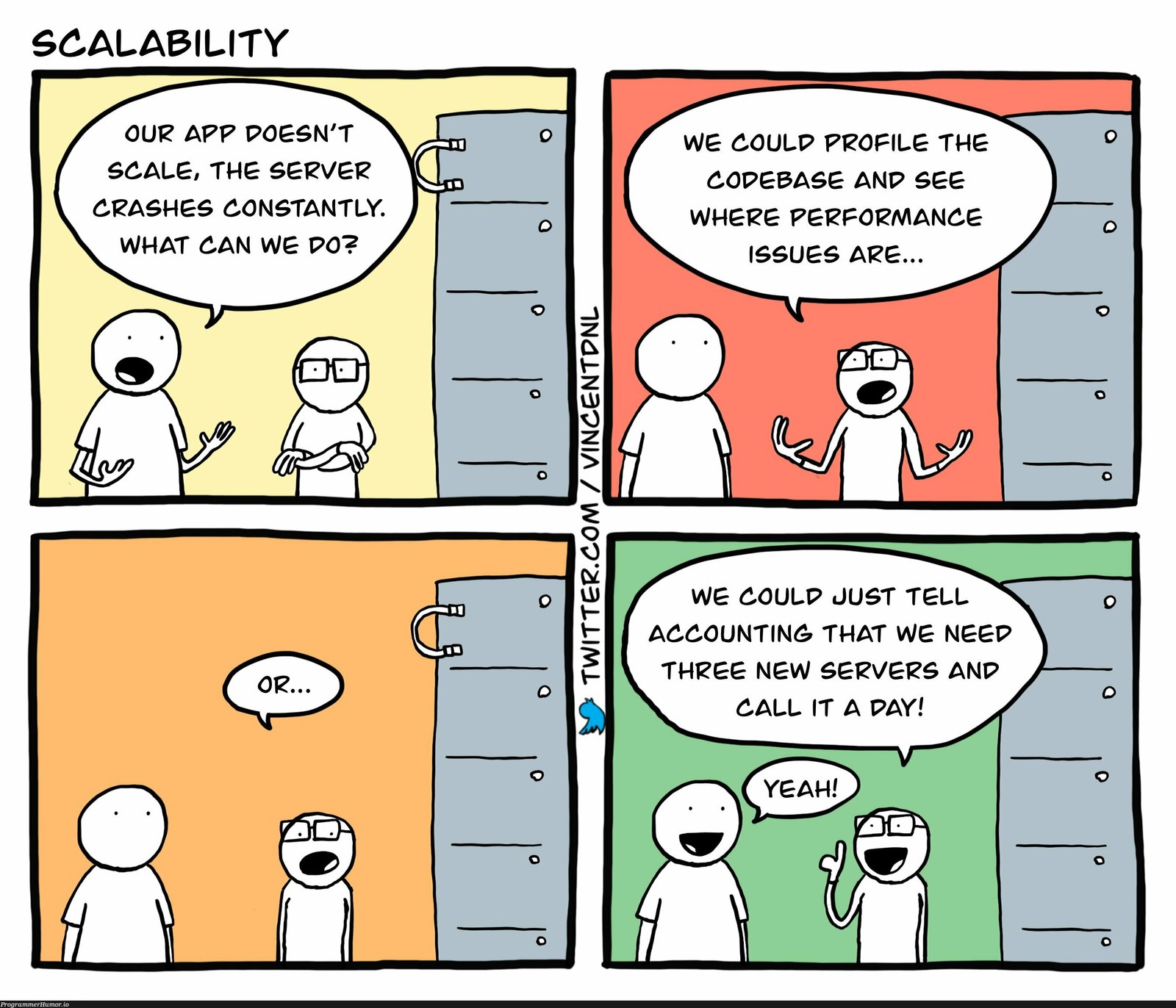 Why solve problems when you can just throw money at them?