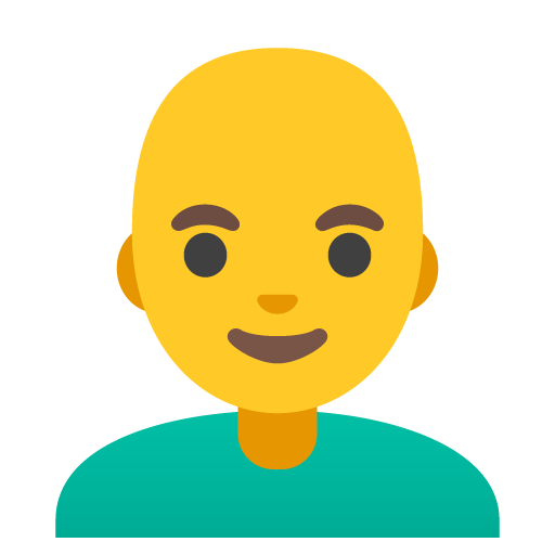 Man: bald
