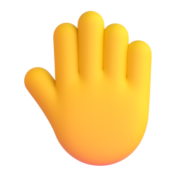 Raised back of hand