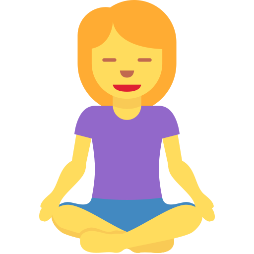 Woman in lotus position