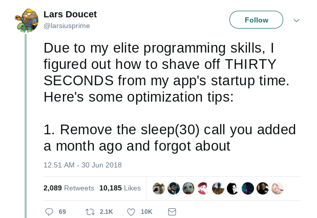 Successfully Optimised The Startup Time By 30 Seconds