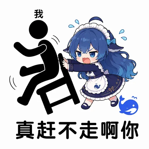 DeepSeek娘『牢梁梁子梁圣梁神滑动变祖器』表情包