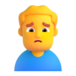 Man frowning