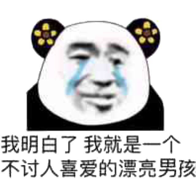 我明白了我就是一个不讨人喜爱的漂亮男孩