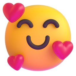 Smiling face with hearts