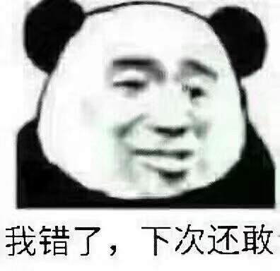 我错了,下次还敢