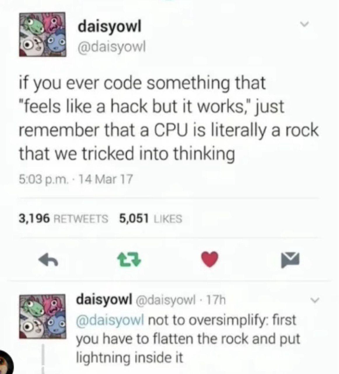 Rocks With Lightning: The True Magic Behind Computing