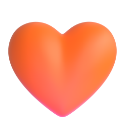 Orange heart