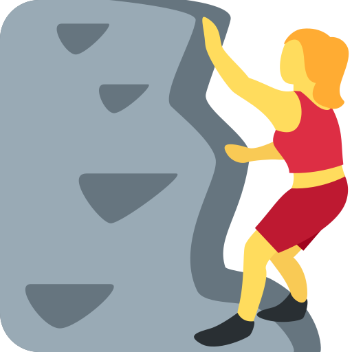 Woman climbing