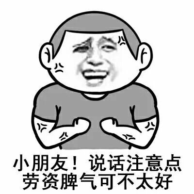 小朋友!说话注意点,劳资脾气可不太好