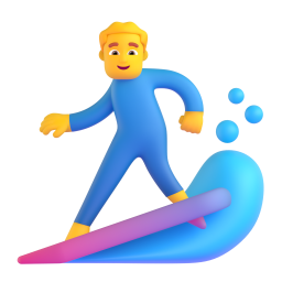 Man surfing