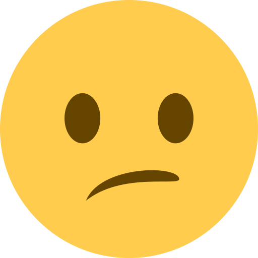 Confused face