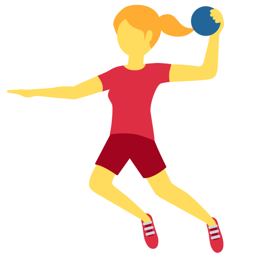 Woman playing handball