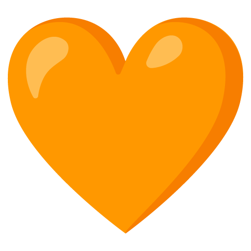 Orange heart