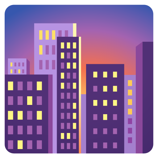 Cityscape at dusk