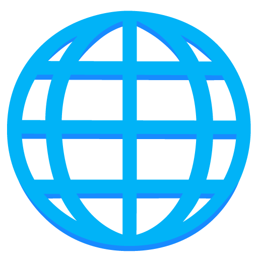 Globe with meridians