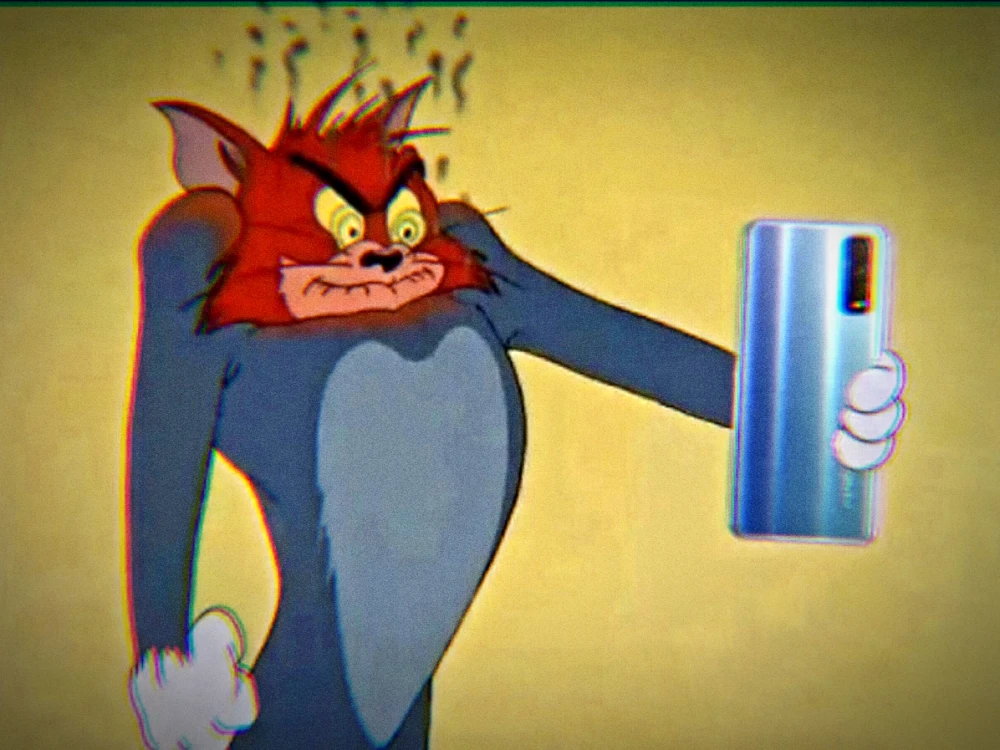汤姆猫红温表情包图片来源于网络二改