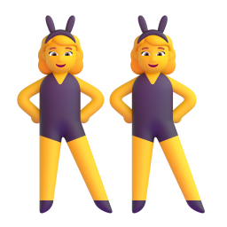 Women with bunny ears