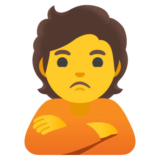 Person pouting