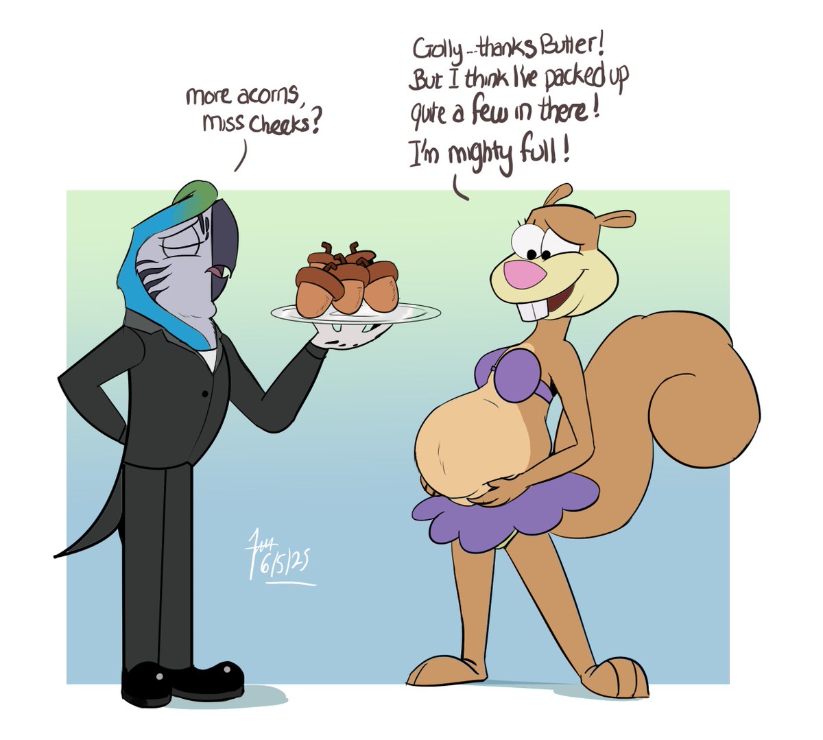 Parrot With Pregnant Sandy Cheeks