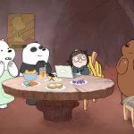 Ice bear believed in you GIF Template