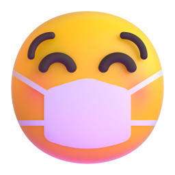 Face with medical mask