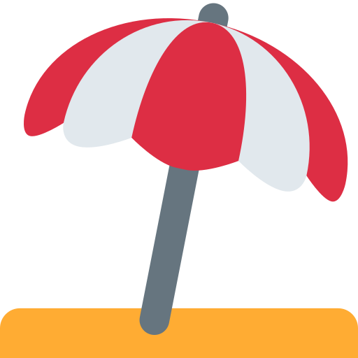 Umbrella on ground
