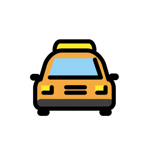 Oncoming taxi