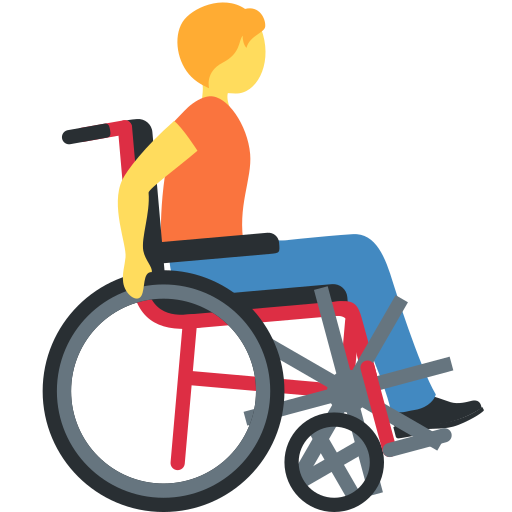 Person in manual wheelchair facing right