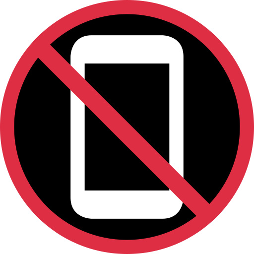 No mobile phones