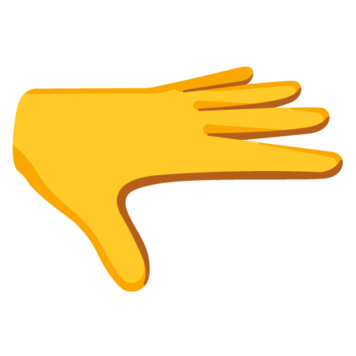 Palm down hand