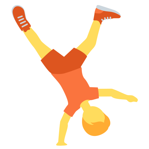 Person cartwheeling