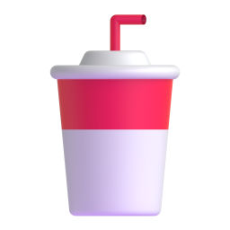 Cup with straw