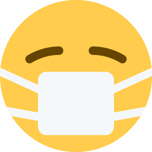 Face with medical mask