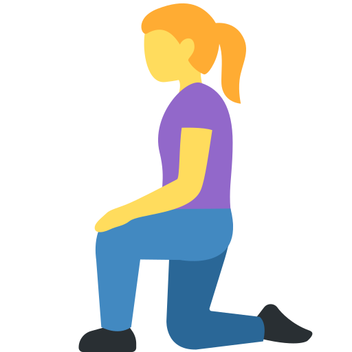 Woman kneeling