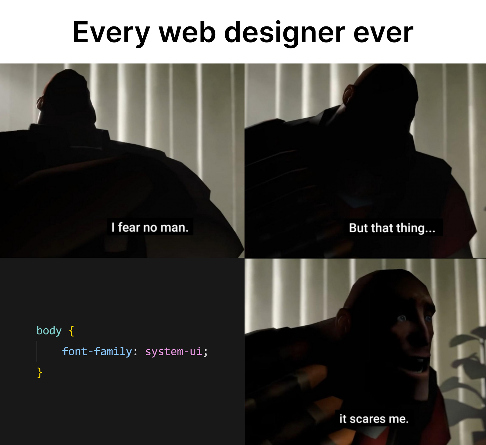 Can We Just Use System Fonts Please Designer Please