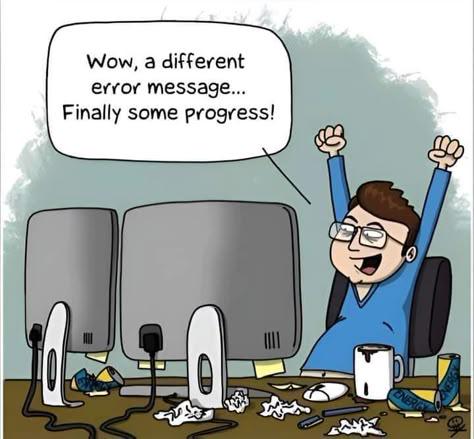 Different Error Message, Different Day