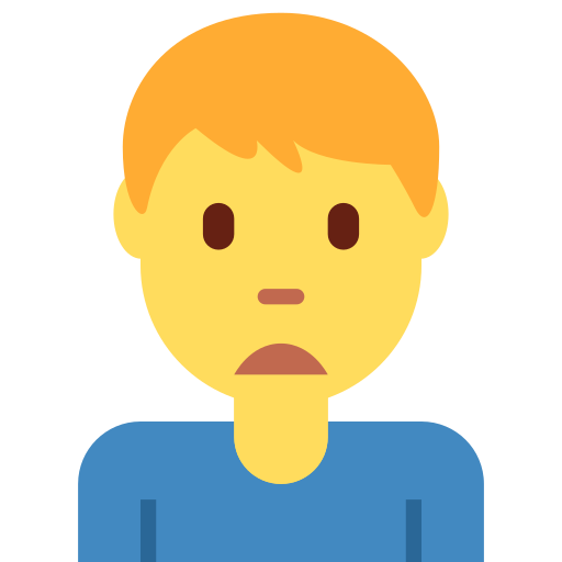 Man frowning