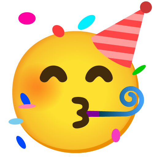 Partying face
