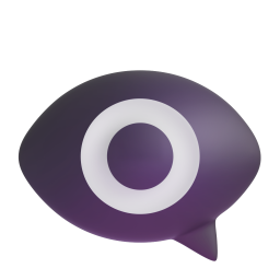 Eye in speech bubble