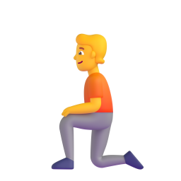 Person kneeling