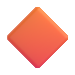 Large orange diamond