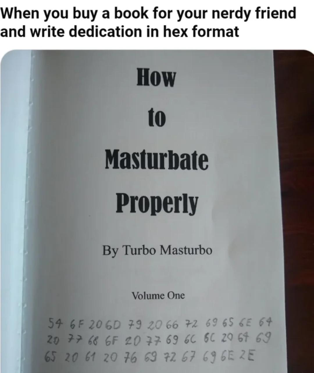 Hexadecimal Dedication From Hell