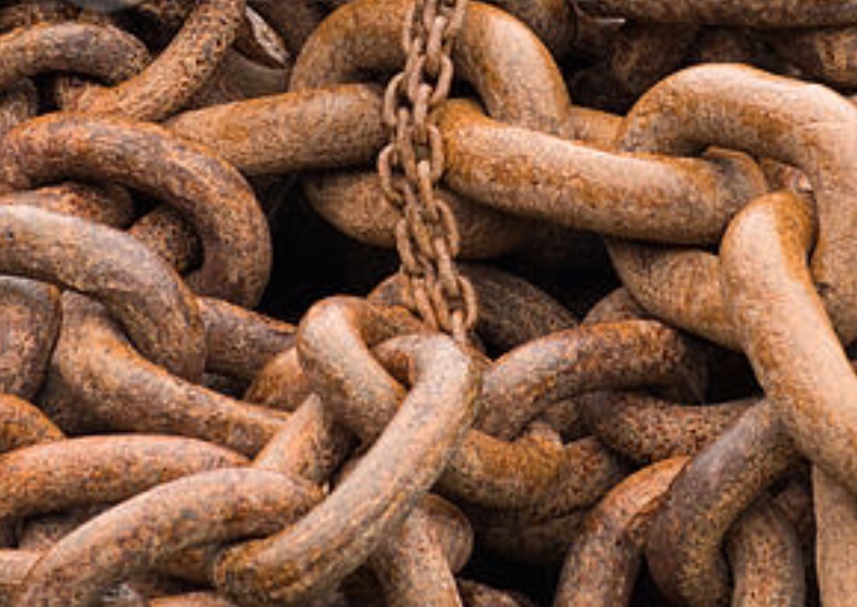 Rusted chains