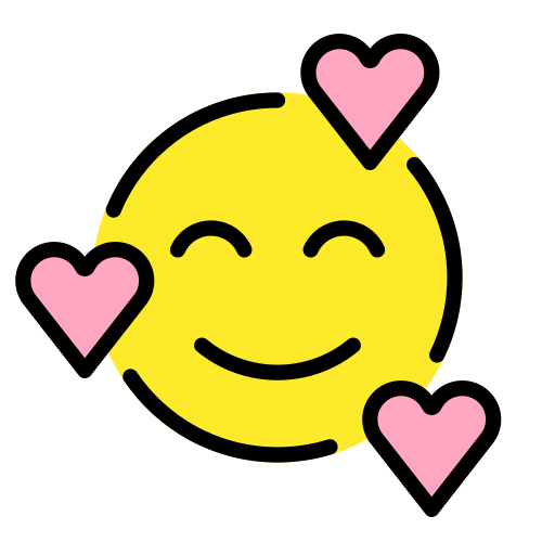 Smiling face with hearts