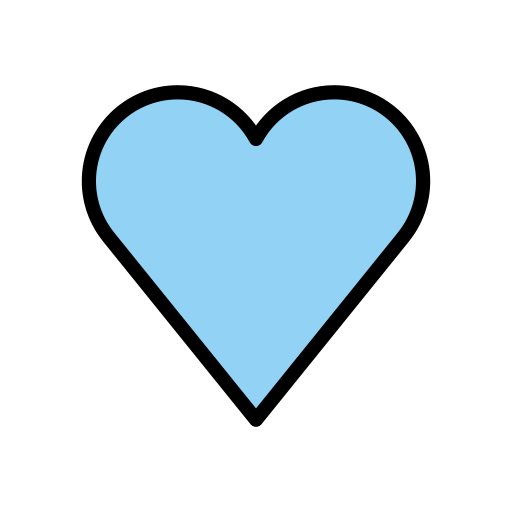 Light blue heart