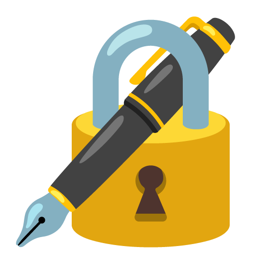 Locked with pen