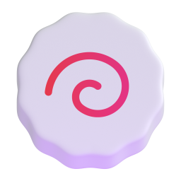 Fish cake with swirl